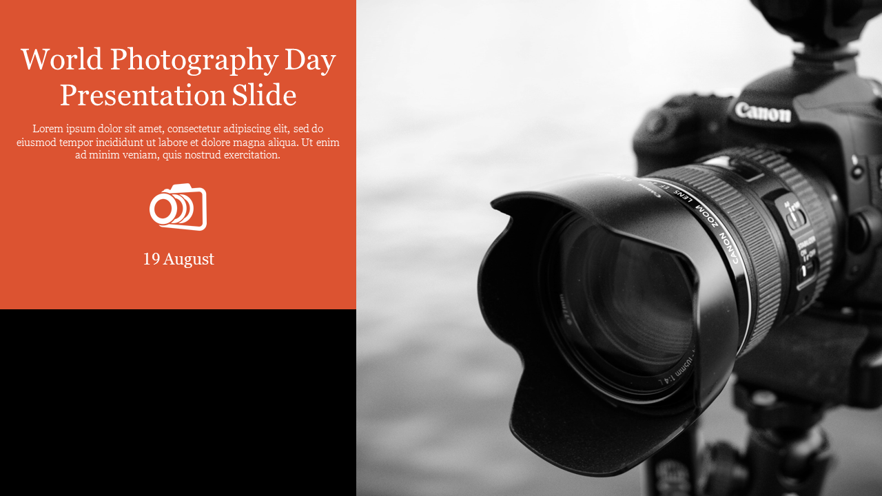World Photography Day Presentation Slide